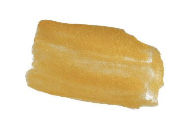 Beyaz arkaplanda altın desenli boya lekesi