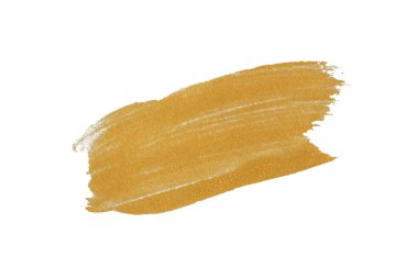 Beyaz arkaplanda altın desenli boya lekesi