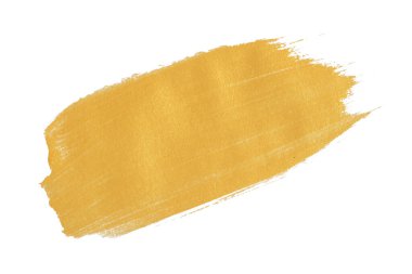 Beyaz arkaplanda altın desenli boya lekesi