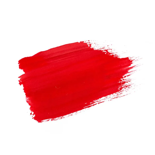 Red Watercolor Set White Background — Stock Photo, Image