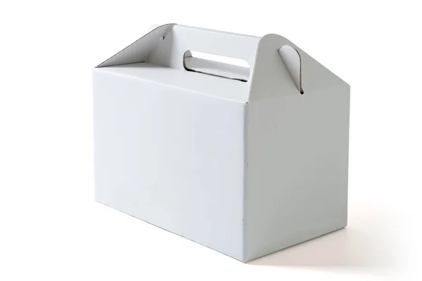 Blank Packaging Box White Background — Stock Photo, Image