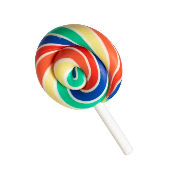 Lollipop Conjunto Volar Sobre Fondo Blanco — Foto de Stock