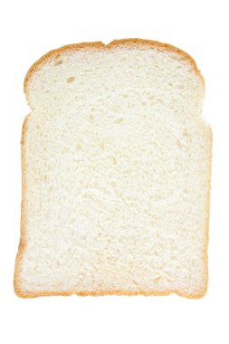 Bir dilim beyaz ekmek.
