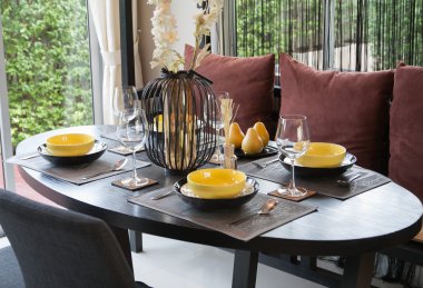 gurme restoranında güzel sofra