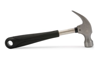 Beyaz arkaplanda çekiç