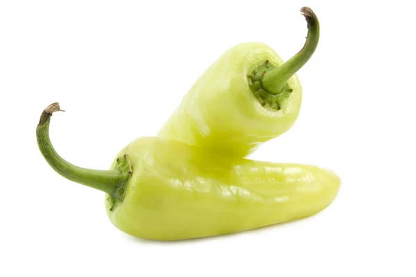 Two green pepper — Stock Photo, Image