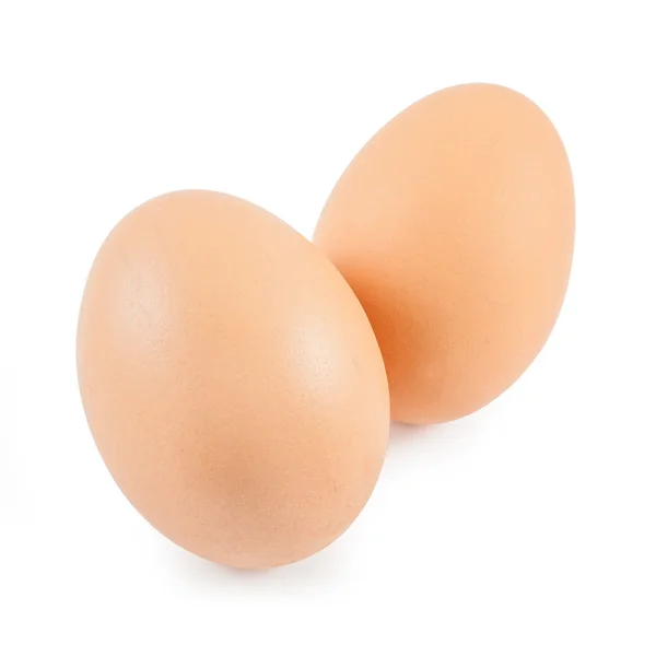Due uova isolate — Foto Stock