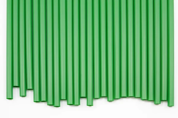 Grüne Strohhalme — Stockfoto