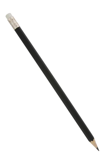 A wooden pencil black — Stock Photo, Image