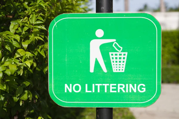 Do not litter Signs — Stock Photo, Image