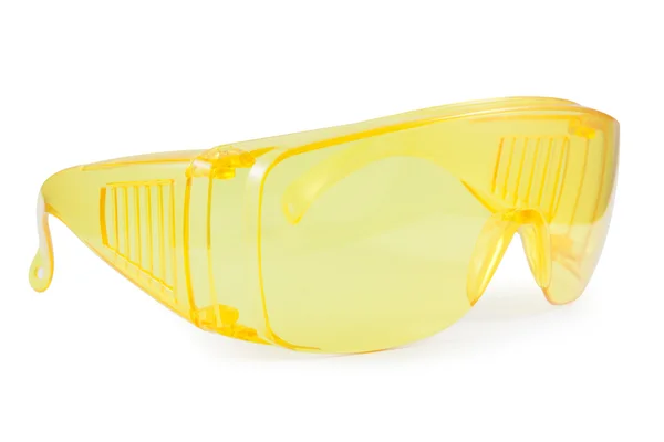 Safety yellow glasses — Stock Photo, Image