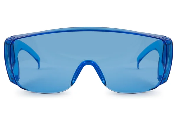 Safety blue glasses — Stock Photo, Image