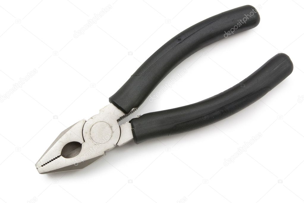 Pliers on White Background
