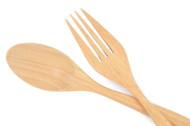 tahta çatal ve kaşık