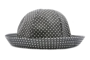 siyah şapka bir beyaz izole 