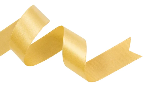 Gold ribbon — Stock Photo, Image