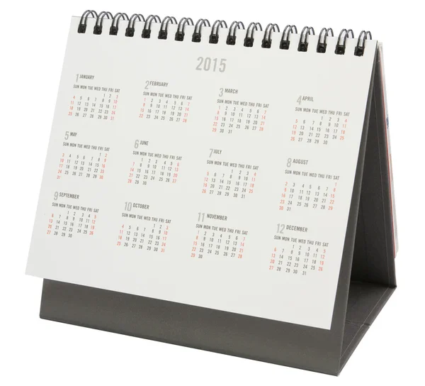 Kalendarz biurko 2015 — Zdjęcie stockowe