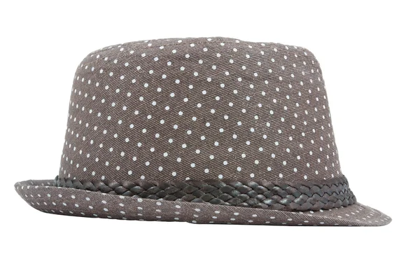 Brown hat isolated on a white — Stock Photo, Image