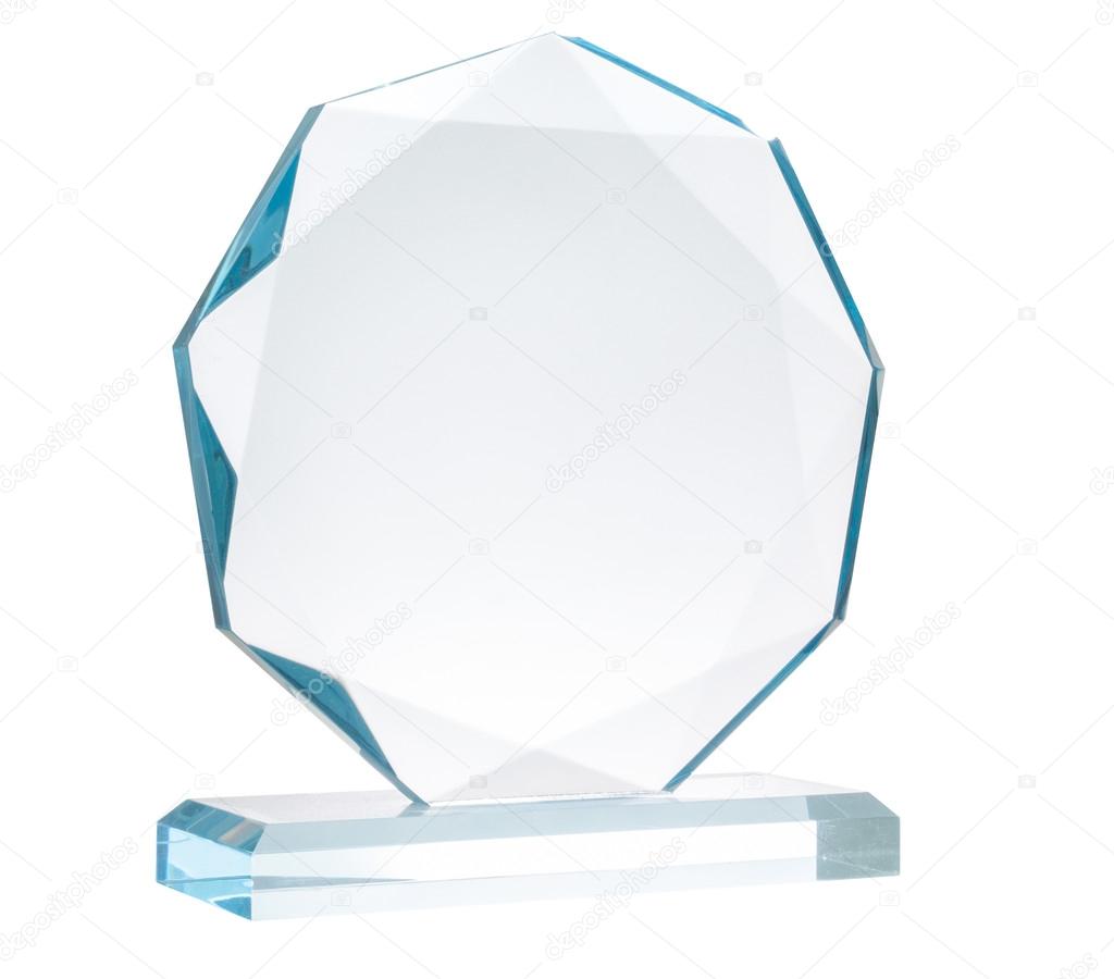 Glass trophy