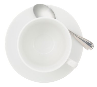 Kahve fincanı beyaz arka planda izole