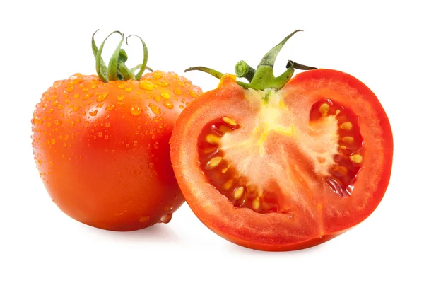 Half зріз томатний — стокове фото