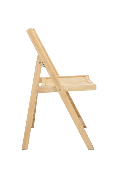 Scaun din lemn izolat pe fundal alb — Fotografie, imagine de stoc