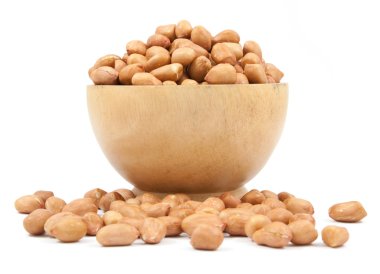 Fıstık soya ahşap Kupası izole