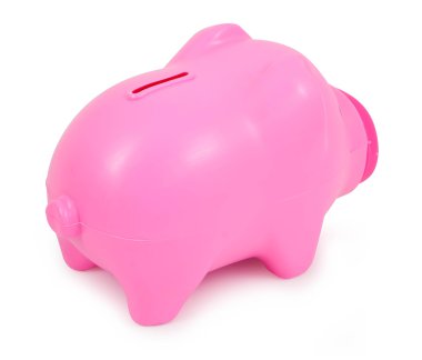 Kumbara beyazda izole edilmiş.