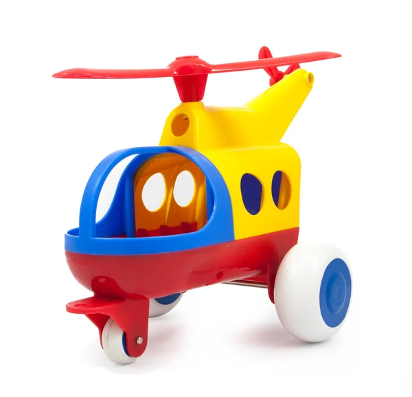 Toy helicopter isolated on white background