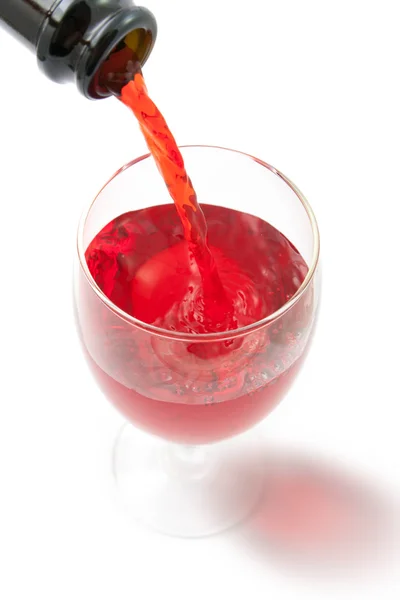 Bicchiere di vino rosso — Foto Stock