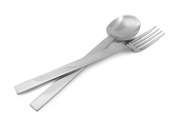 Fork and spoon — Stock Photo, Image