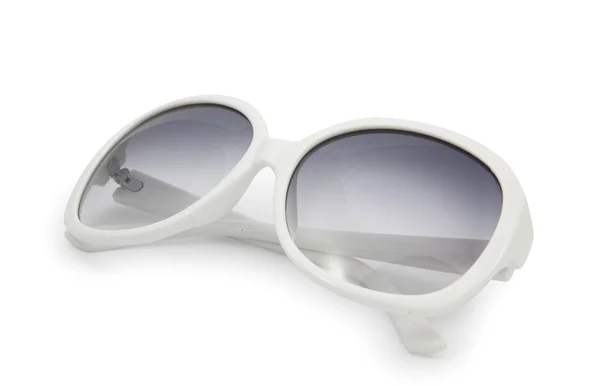Białe okulary na białym tle — Zdjęcie stockowe