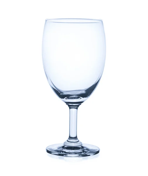 Leeg glas wijn geïsoleerd — Stockfoto