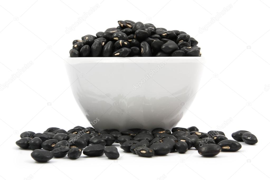 Black Beans cup isolated