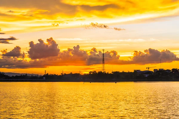 Tayland günbatımı manzara resim. — Stok fotoğraf