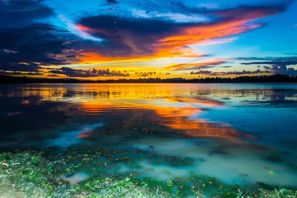 Tayland günbatımı manzara resim.
