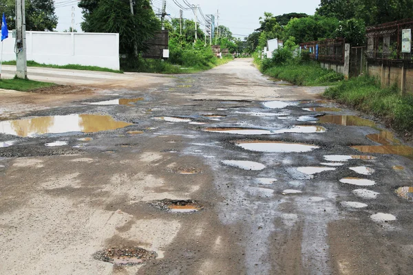 在坑路 — 图库照片