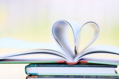 Kalp şekli kitabı sayfa