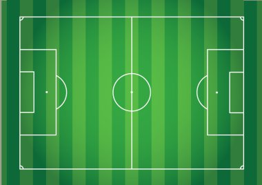 Üstten Görünüm yeşil çim satır futbol vintage sesi.