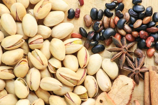 Nuts and chinese herb — Stock Photo, Image