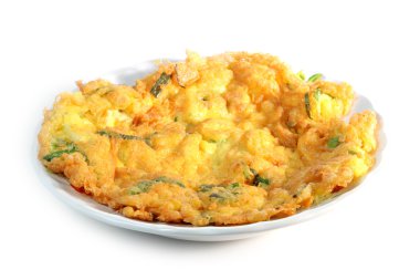 Kızarmış dövülmüş yumurta, omlet