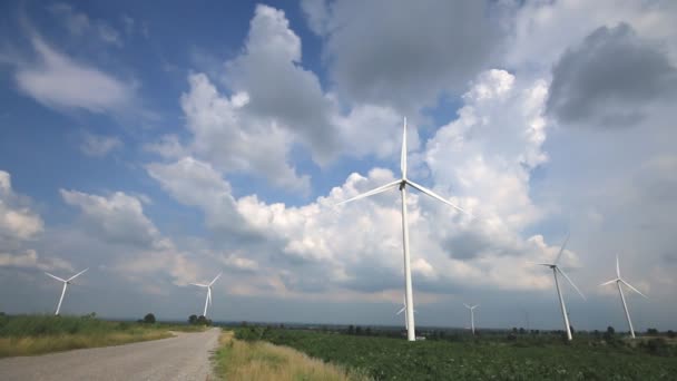 Wind turbines — Stock Video