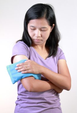 Arm cold or Hot Therapy Woman. clipart