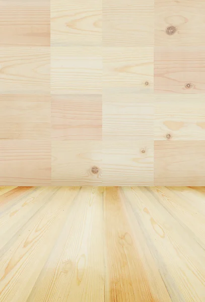 Wood pattern wall and floor — Stock Photo, Image