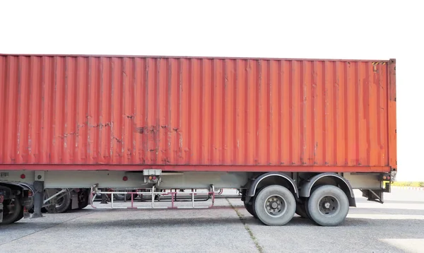 Container box on truck. — Stock Photo, Image