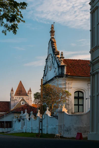 Iglesia Todos Los Santos Galle Vista Lateral Del Fuerte Holandés — Foto de Stock