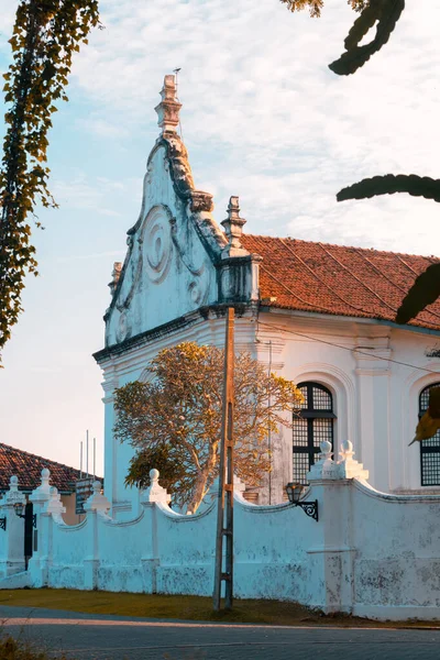 Iglesia Reformada Holandesa Galle Fort Fotografía Paisaje Por Noche — Foto de Stock