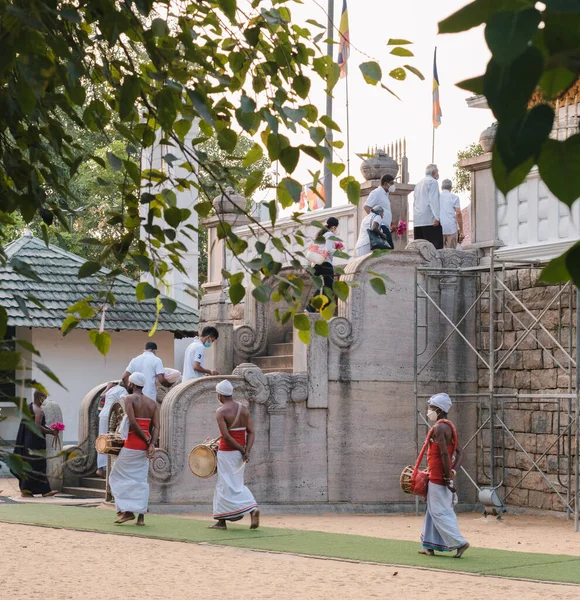 Anuradhapura Sri Lanka 2021 Jaya Sri Maha Bodhi Sabah Sitesi — Stok fotoğraf