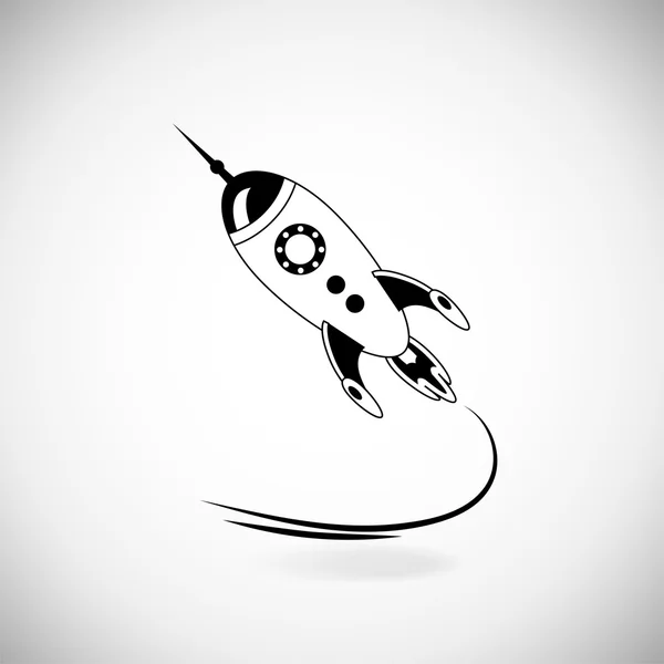 Cohete vector icono — Vector de stock
