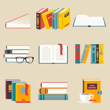 Kitap düz Stil kümesi
